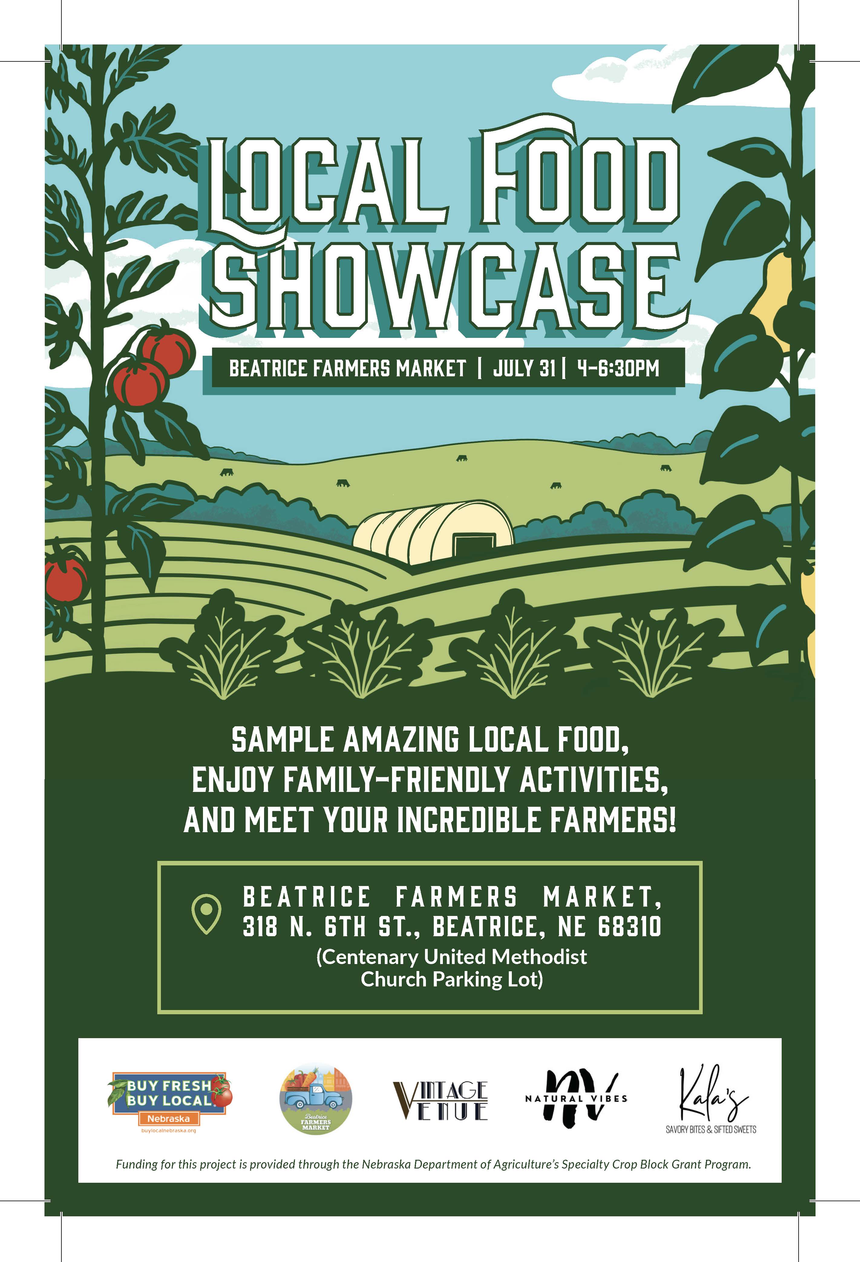 Local Food Showcase Poster