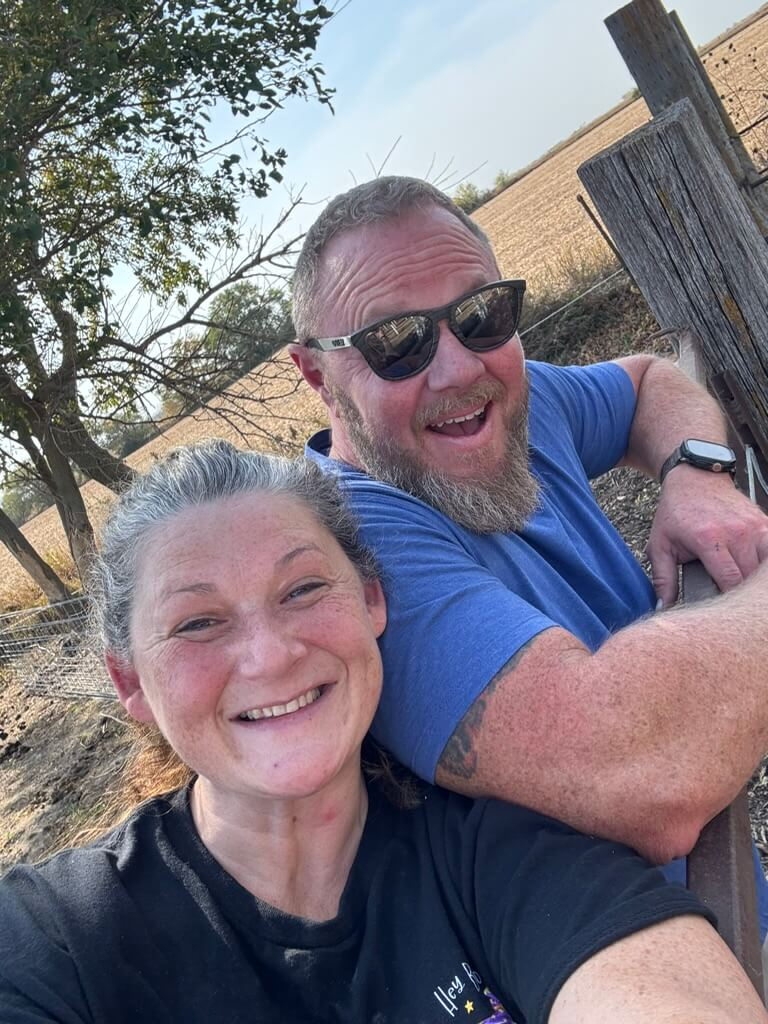 Tenacious Acres owners candid portrait