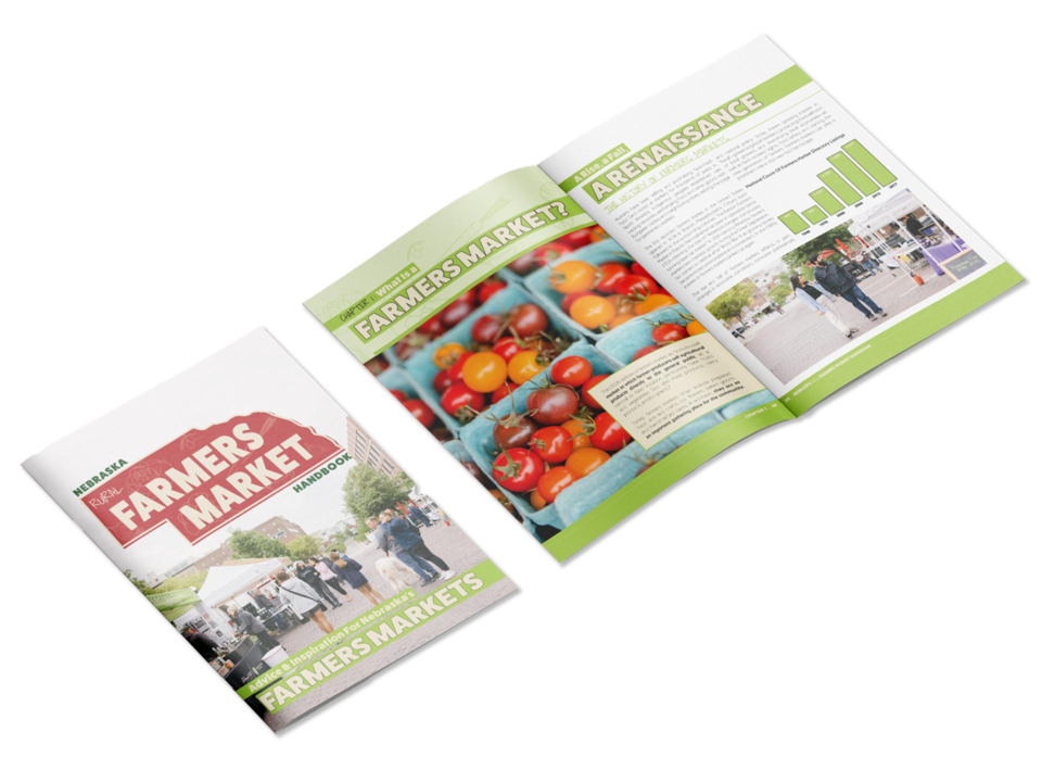 Rural Farmers Market Manager Handbook Mockup Image